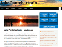 Tablet Screenshot of lakepontchartrain.net